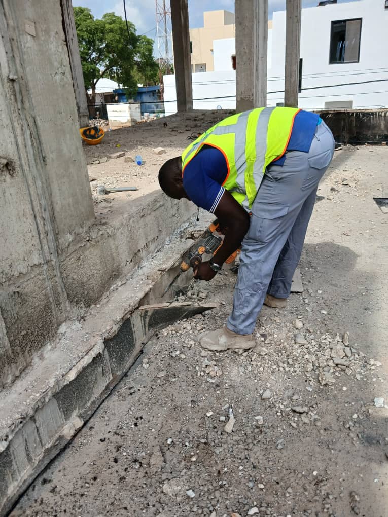 Travaux de démolition